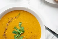 Moroccan Spiced Red Lentil Soup Recipe