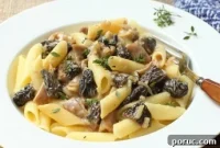 Morel Mushroom Pasta in a Silky Cream Sauce