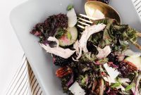 Purple Kale & Blackberry Chicken Salad with Citrus Vinaigrette