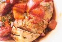 Oven-Baked Bruschetta Chicken with Tomato Basil Topping
