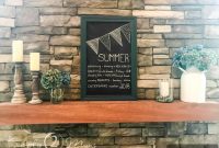 Summer Fireplace Mantel Decorating Ideas for Warm-Weather Style