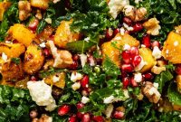Roasted Pumpkin Salad with Maple Vinaigrette and Toasted Seeds