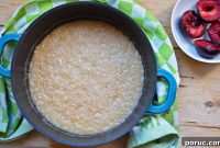Coconut Rice Pudding with Caramelized Grilled Plums