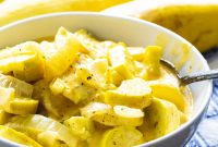 Cheesy Slow Cooker Squash Casserole Recipe