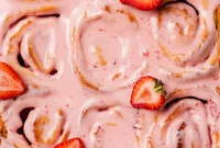 Strawberry Cinnamon Roll Recipe — Soft, Sweet, Homemade Treat