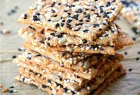Vegan Seeded Gluten-Free Sourdough Crackers Recipe