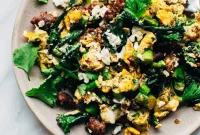 Chorizo and Asparagus Scrambled Eggs Recipe for Busy Mornings