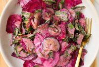 Cucumber and Beet Salad with Lemon-Dill Dressing