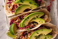 Korean BBQ Beef Tacos with Spicy Gochujang Slaw