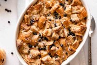 Savory Bagel Bread Pudding with Creamy Cheese and Herbs