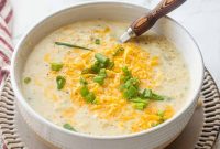 Creamy Potato, Leek & Cauliflower Soup Recipe