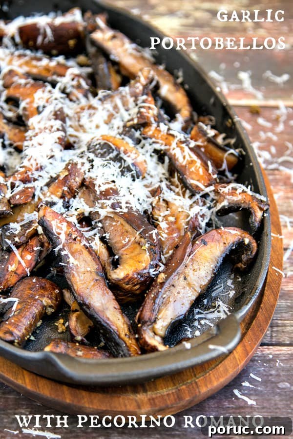Garlic-Roasted Portobello Mushrooms with Pecorino Romano 2 Garlic Portobello Mushrooms Recipe