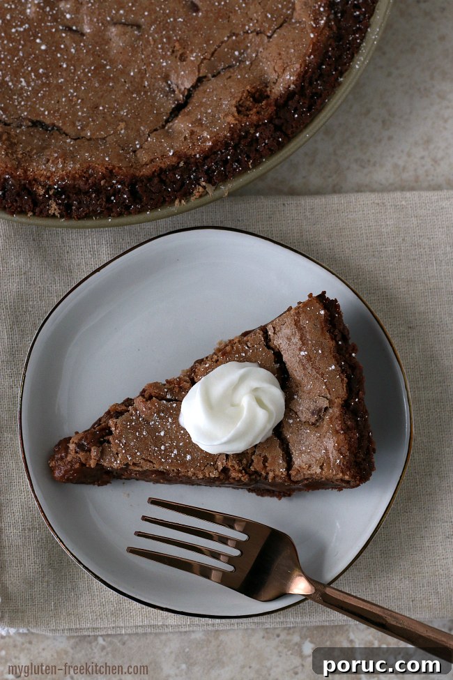 Gluten-Free Double Chocolate Fudge Pie Recipe 2 Gluten-free Double Chocolate Fudge Pie with dairy-free option