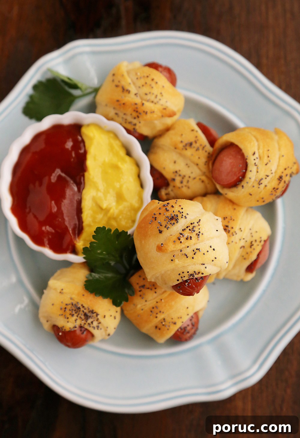 3-Ingredient Crescent Roll-Ups with Hot Dogs 5 Party-friendly crescent roll hot dog bites