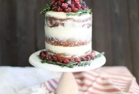 White Chocolate Buttercream Cranberry Cake Recipe