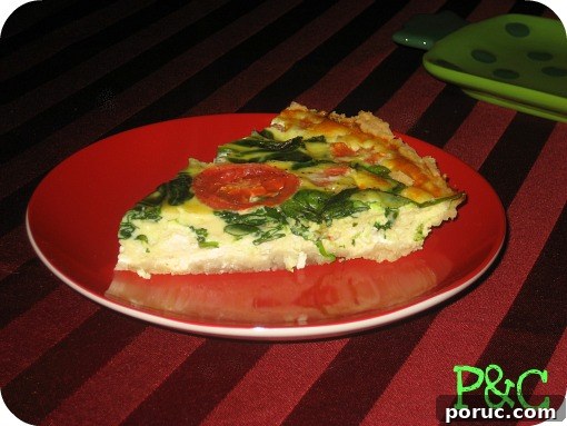 Spinach Tomato Quiche
