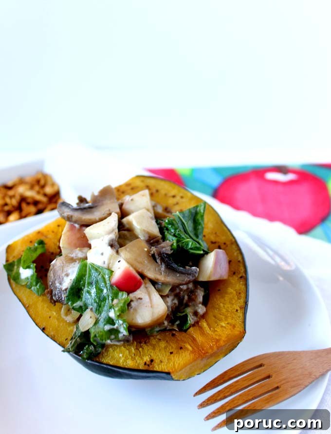Stuffed Acorn Squash with Mushrooms, Kale, and Goat Cheese 6 mushroom-kale-and-goat-cheese-stuffed-acorn-squash4