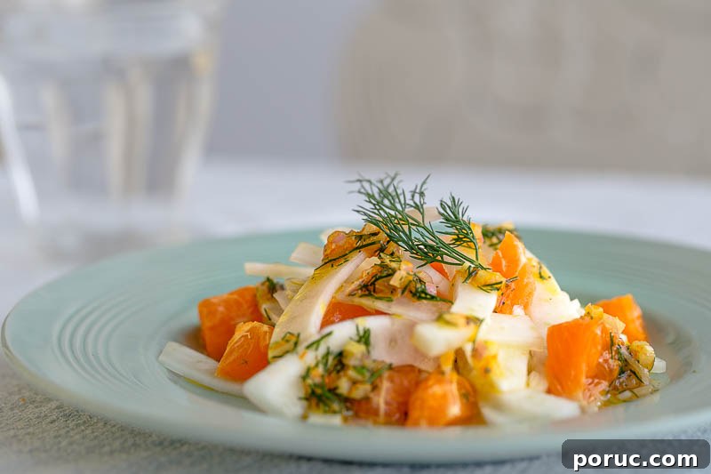 Clementine and Fennel Salad with Zesty Dill Vinaigrette 3 Clementine and fennel salad with a citrussy dill dressing