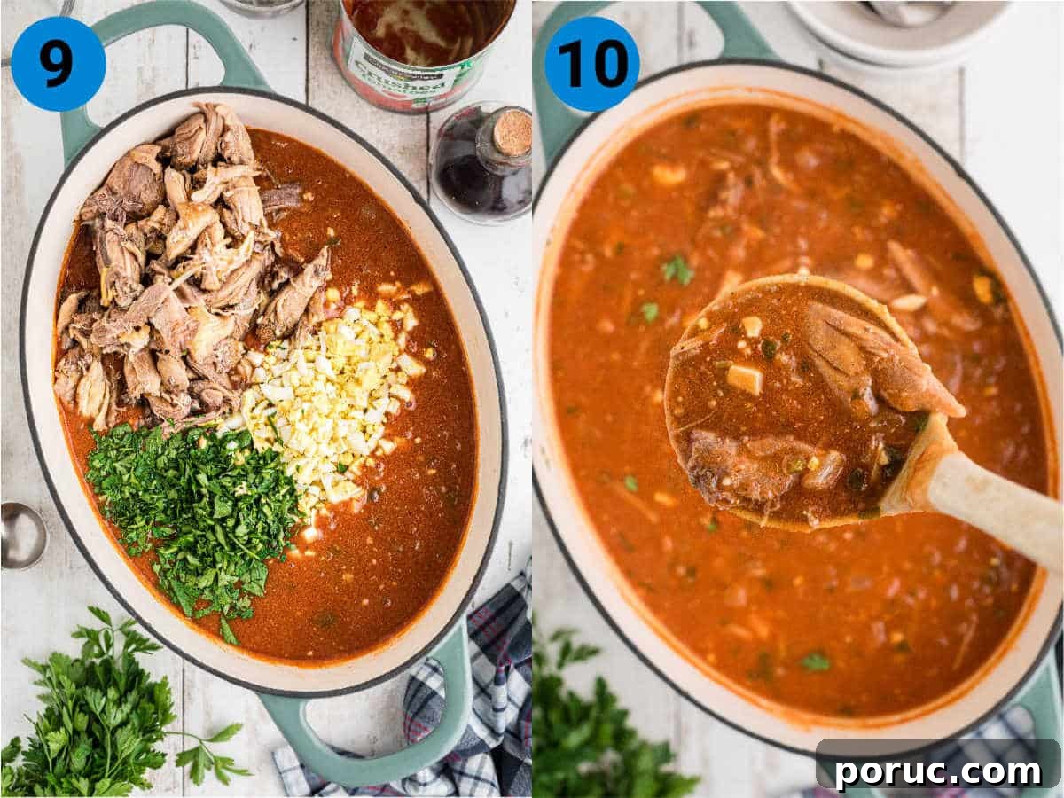 Authentic Louisiana Turtle Soup Recipe – Classic Creole Flavor 6 A collage of two images showing how to make turtle soup.