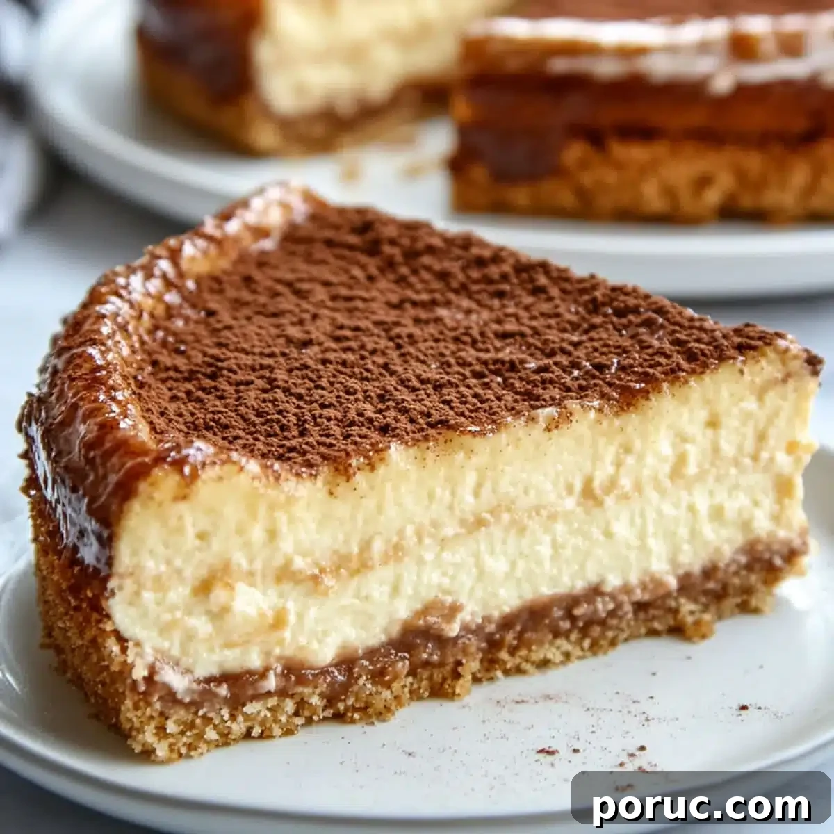 Churro cheesecake recipe with cinnamon sugar topping and creamy cheesecake filling on a graham cracker crust