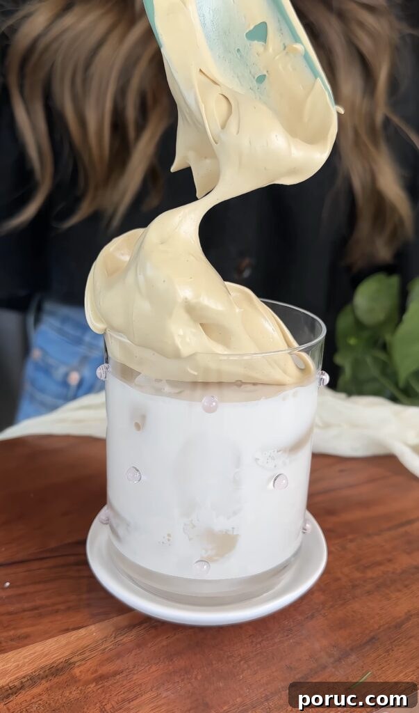 Making whipped coffee