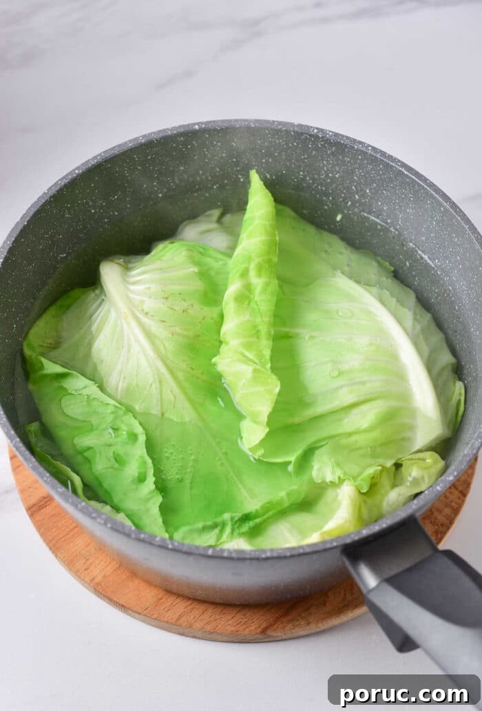 how to blanch cabbage