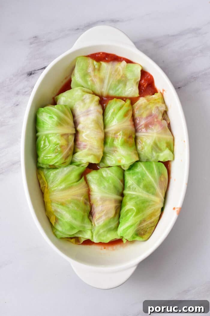 Baked Cabbage Rolls in the Oven