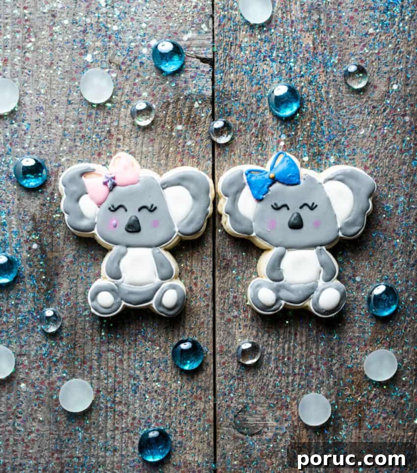 Royal Icing Recipe from Cookie Pro Kelli Eldred — Tips & Technique 7 Sugar Cookie Recipe: Gluten-Free cutout cookies - koala shape