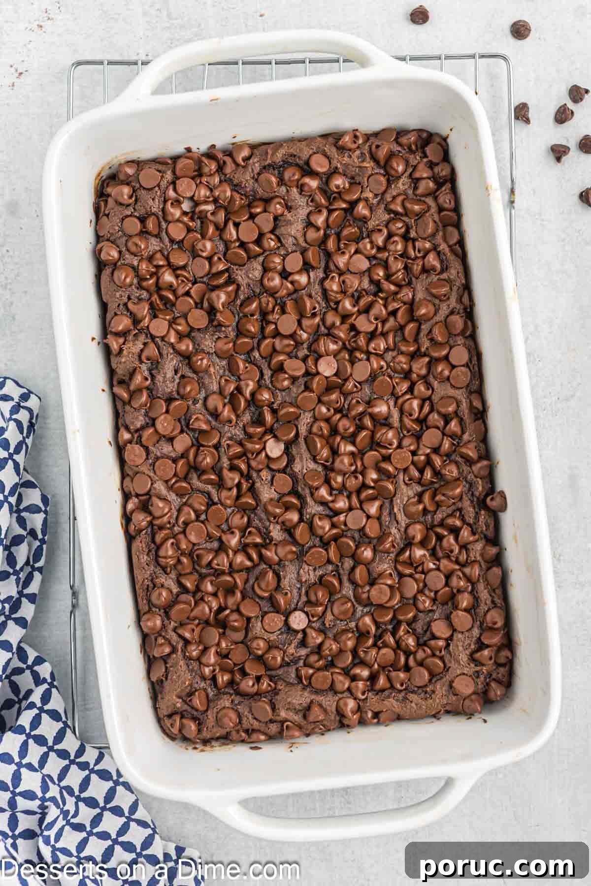 Decadent Chocolate Dump Cake Recipe for Quick Desserts 7 Cake baked and cooling.