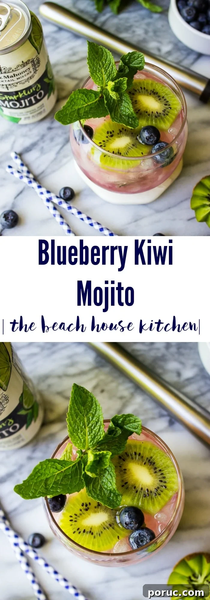 Blueberry Kiwi Mojito Recipe: Refreshing Summer Cocktail Guide 8 Blueberry Kiwi Mojito