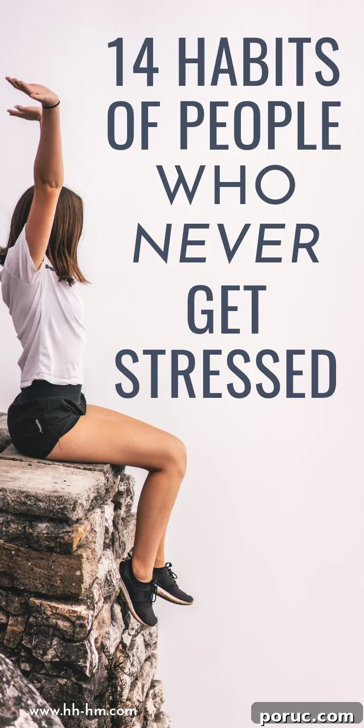 14 Daily Habits of People Who Stay Calm Under Pressure 2 14 positive daily habits to start today, the habits of people who never get stressed! Reduce stress naturally by adopting these self-care habits in your own life.