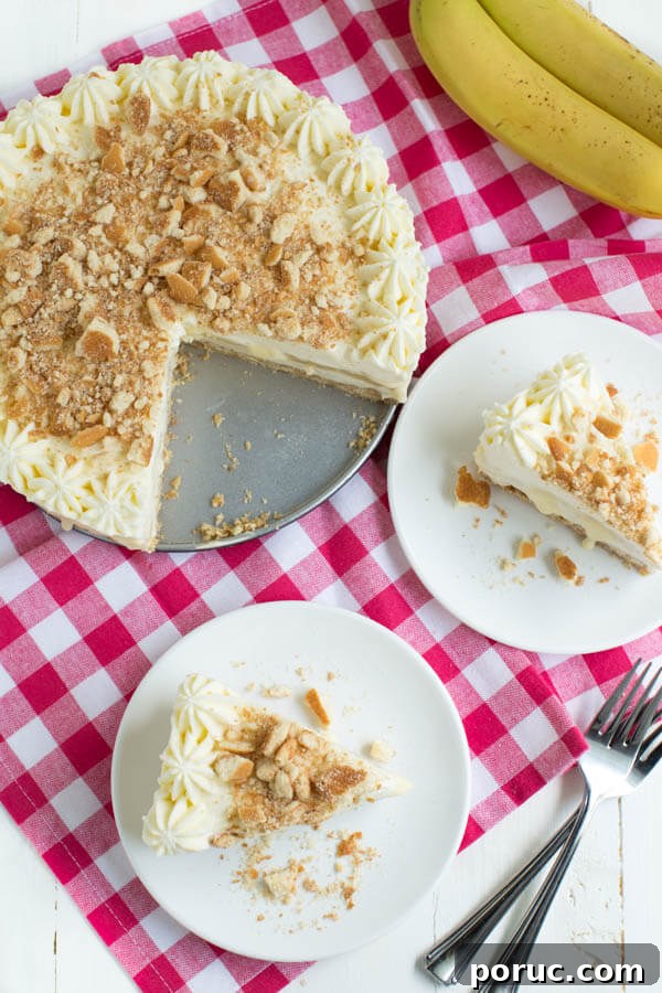 No-Bake Banana Cream Cheesecake Pudding Recipe 8 No Bake Banana Cream Pudding Cheesecake combines everything you love about banana pudding and cheesecake in one irresistible dessert!
