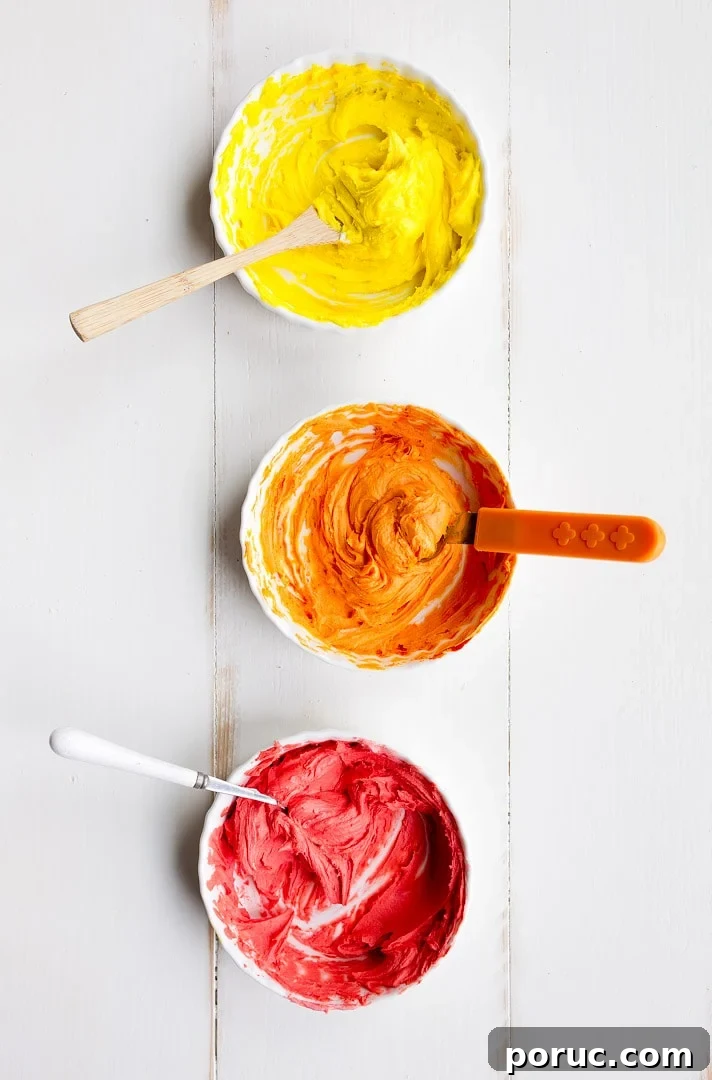 Rainbow Cookies Recipe with Rainbow Swirl Buttercream Frosting with Royal Icing base