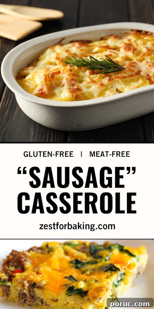 Meatless Gluten-Free Sausage Casserole Recipe for Busy Nights 2 gluten free side dishes meat-free sausage casserole recipe