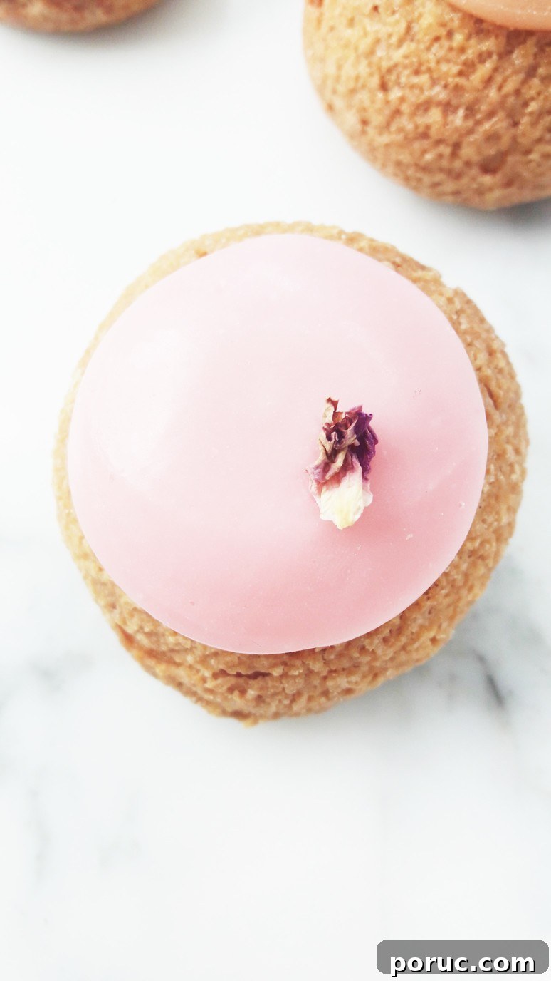 Popelini Paris. Perfect dessert choux, rose & raspberry, apple tatin & tapioca.