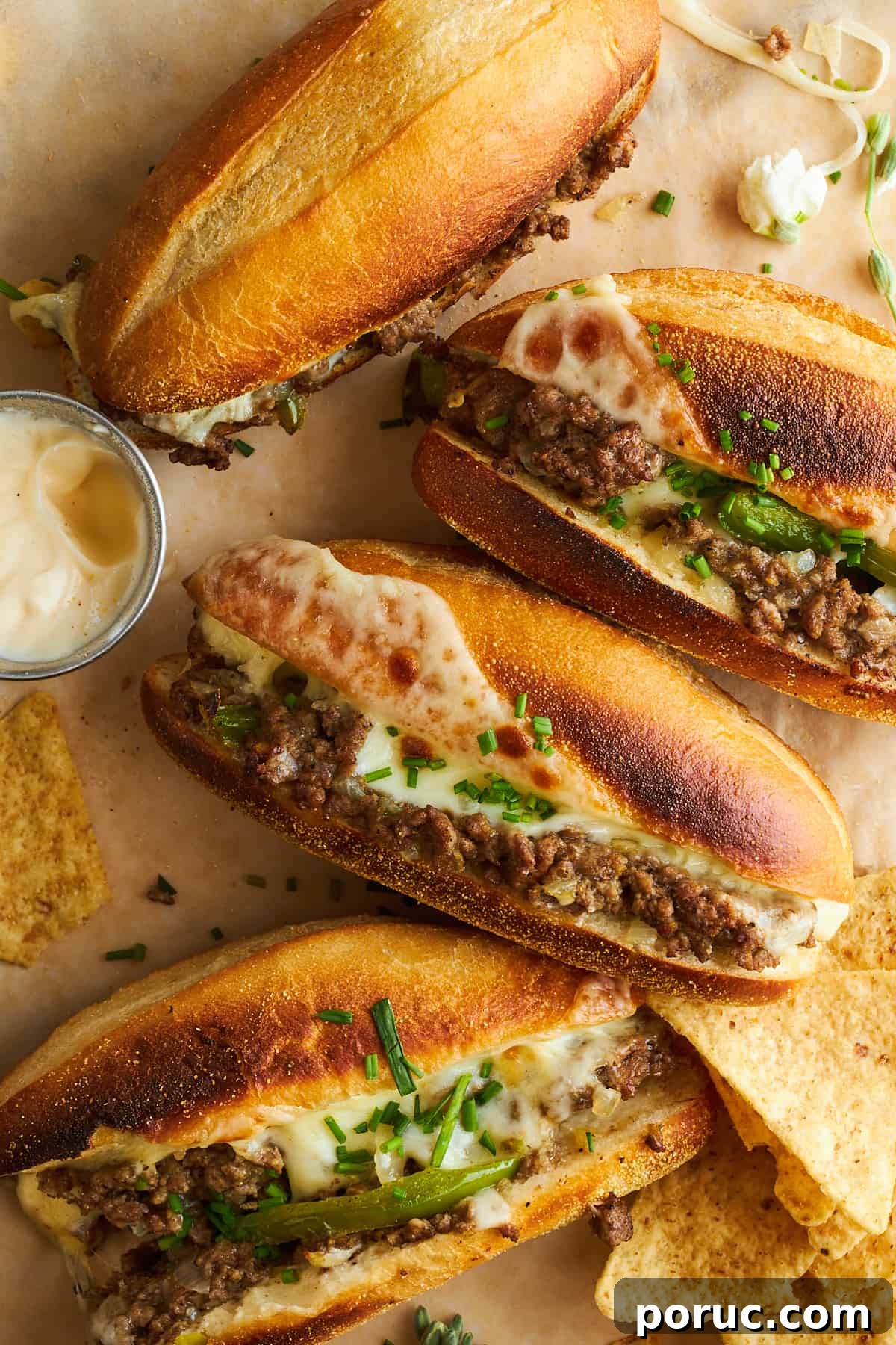 Ground Beef Philly Cheesesteak