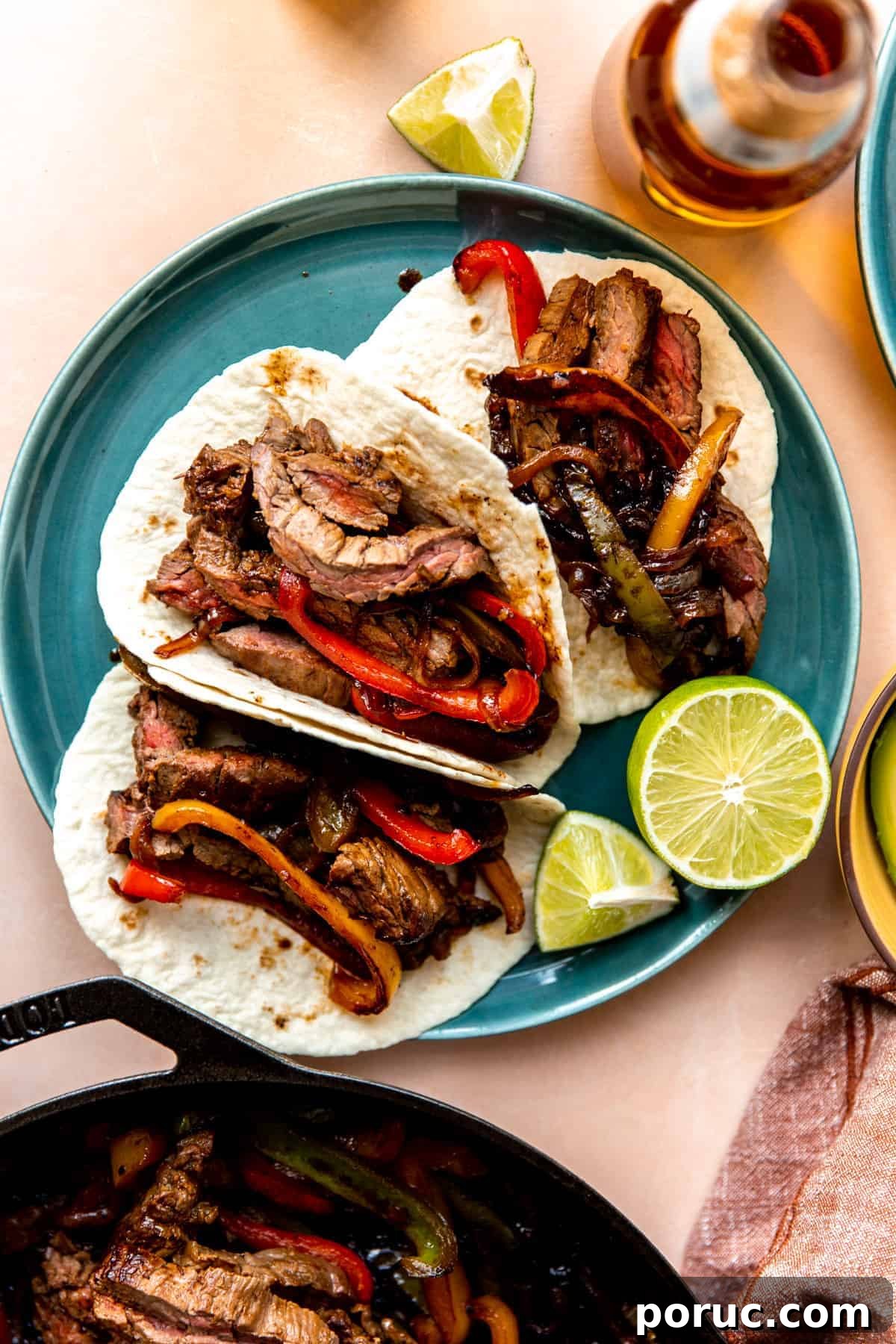 Sizzling Steak Fajitas Recipe with Peppers and Onions 8 img 18360 7