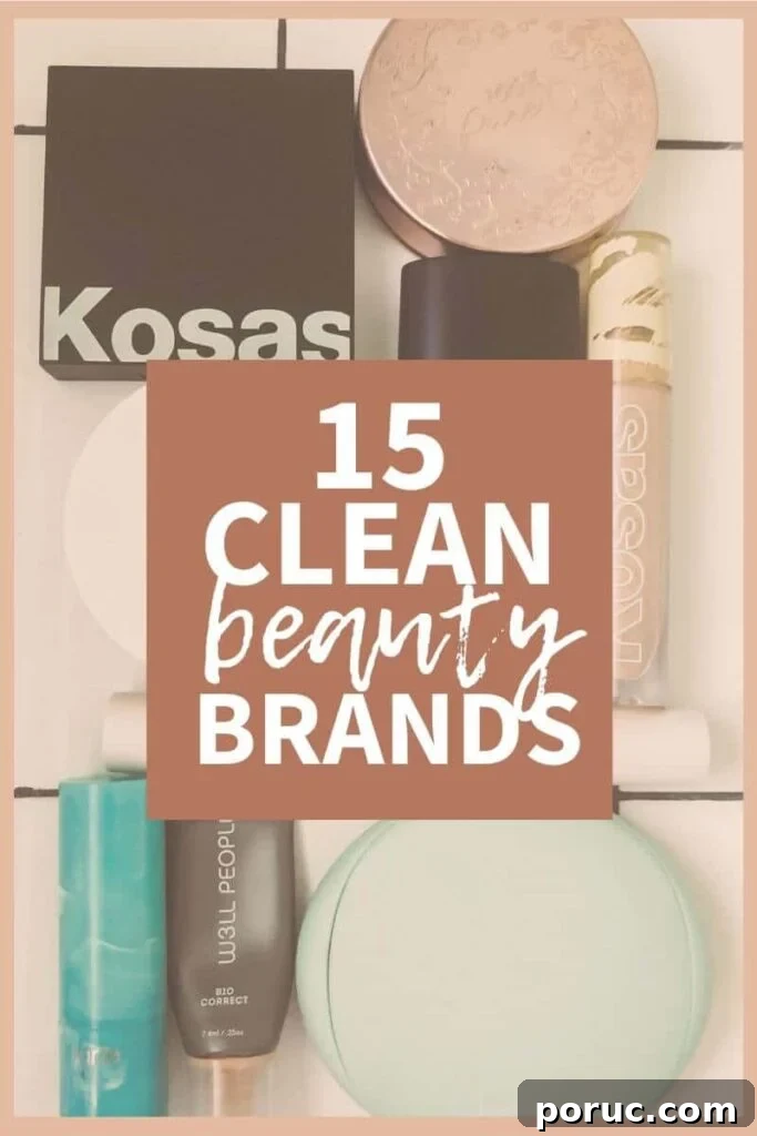 What Is Clean Beauty? 15 Top Clean-Beauty Brands to Try 2 collage of clean beauty products with a text overlay