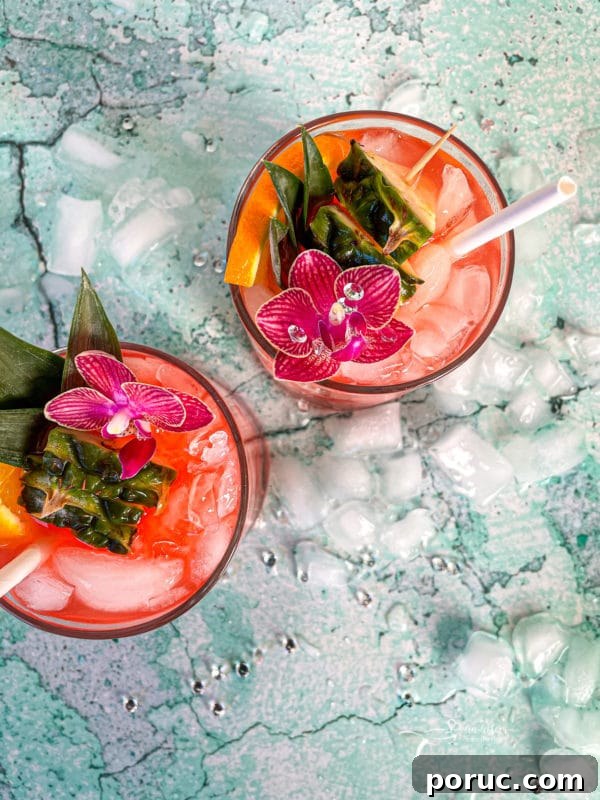 Pouring cocktail