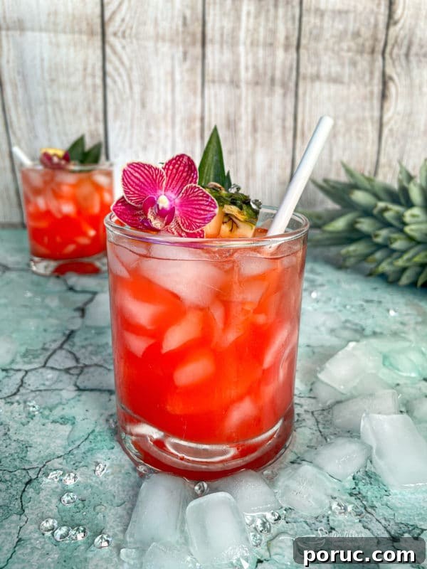 Finished cocktail