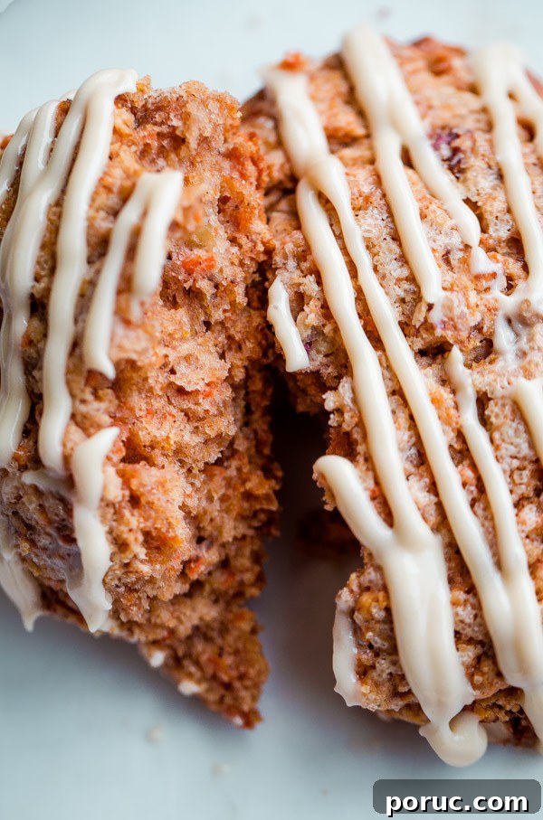 Carrot Cake Scones with Maple Cream Cheese Glaze Recipe 7 Carrot Cake Scones with Maple Cream Cheese Glaze