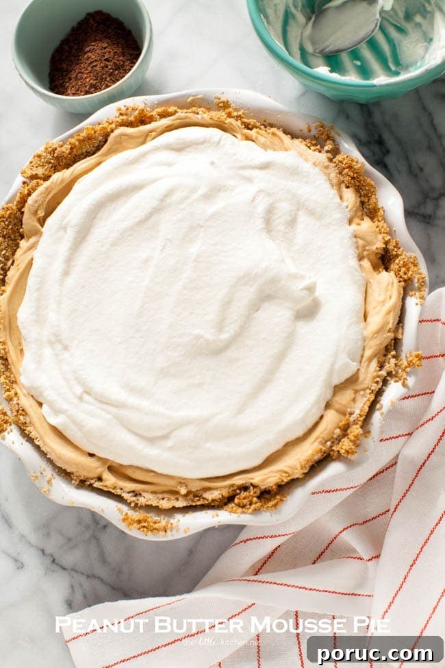 Peanut Butter Mousse Pie from thelittlekitchen.net Peanut Butter Mousse Pie from thelittlekitchen.net