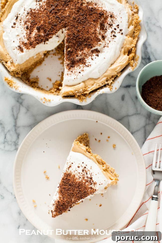 Peanut Butter Mousse Pie from thelittlekitchen.net Peanut Butter Mousse Pie from thelittlekitchen.net