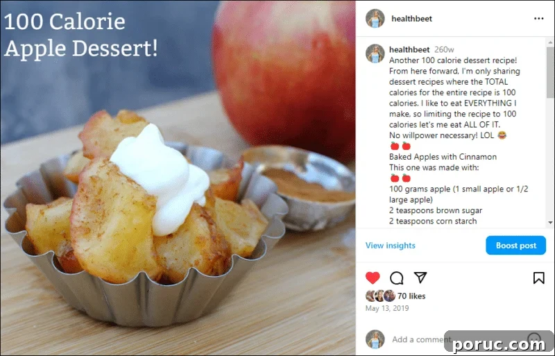 8 Delicious Desserts Under 100 Calories Each 10 100 calorie apple dessert