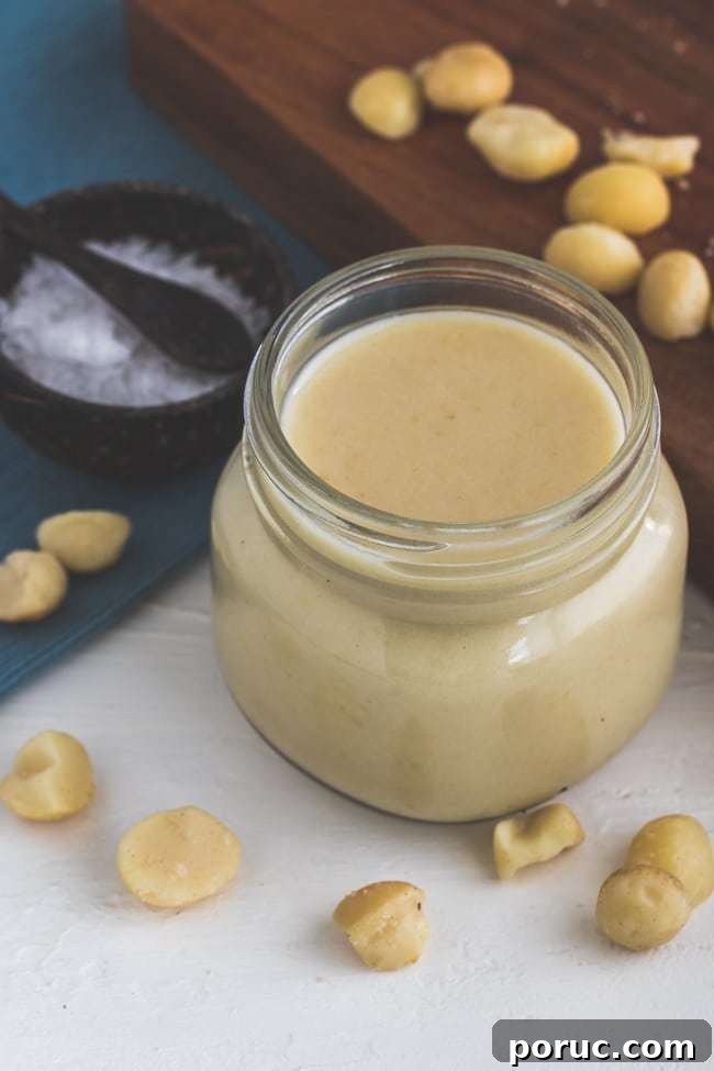 Creamy Macadamia Nut Butter: Smooth Spread for Baking & Snacks 3 macadamia nut butter