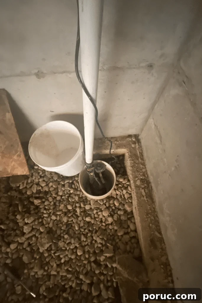 How to Build a Root Cellar Under Your Garden Shed (Updated) 7 sump pump setup