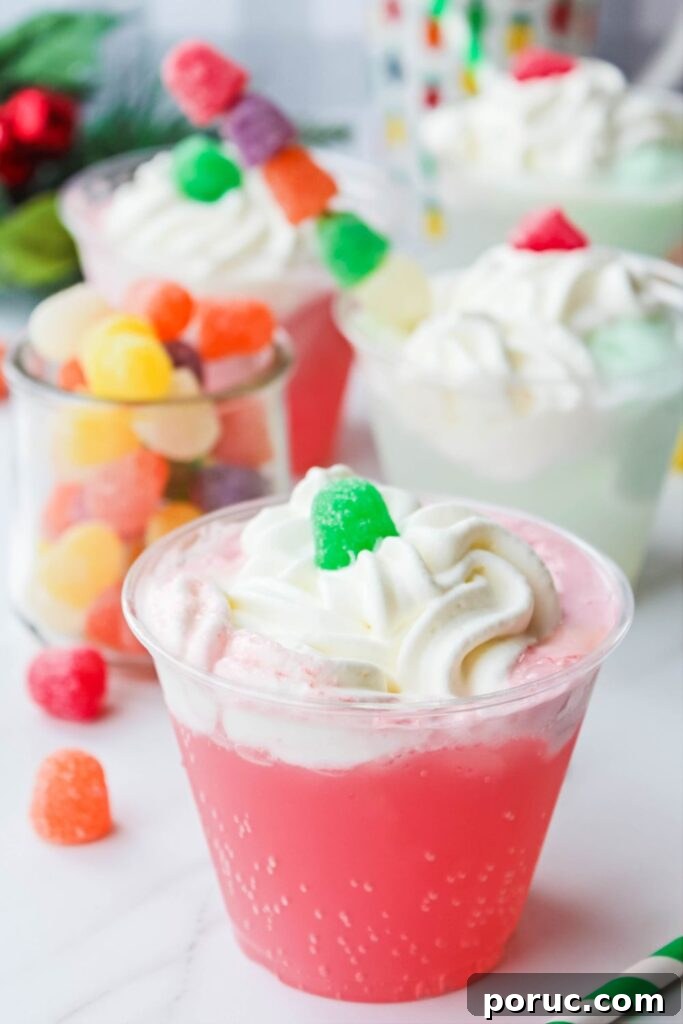 Gumdrops & Sherbet Party Punch Recipe 6 easy party punch on marble counter