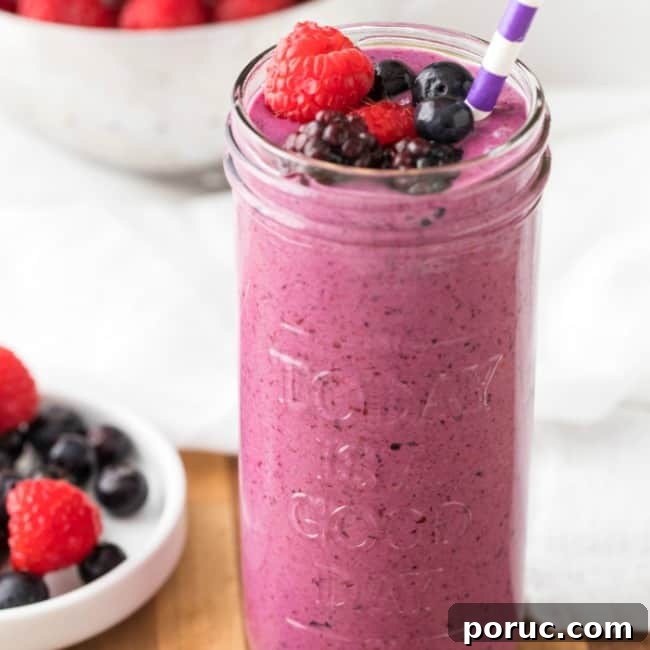 I'm Full—Still Want a Snack? How to Stop All-Day Snacking 4 Smoothie made with fresh fruits
