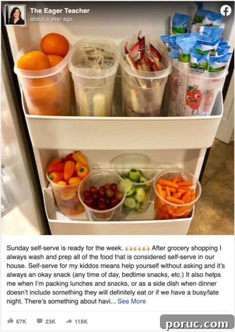 I'm Full—Still Want a Snack? How to Stop All-Day Snacking 6 Food in ready-made containers in refrigerator