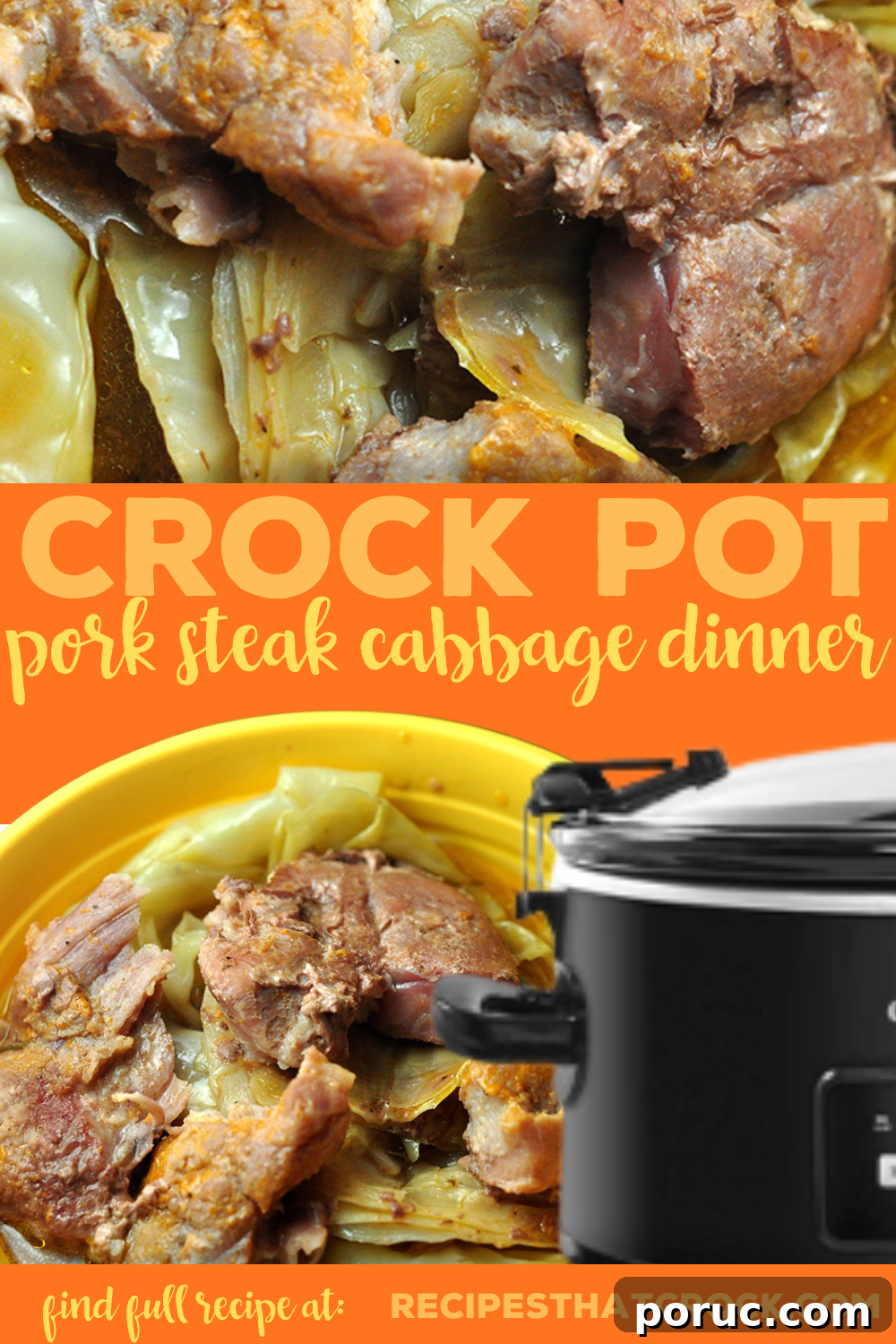 If you are looking for a truly easy one-pot meal, this Easy Crock Pot Pork Steak Cabbage Dinner is just what you need! Simple and delicious! This easy family dinner only has 5 ingredients and makes a great one pot meal.